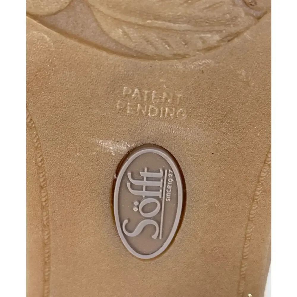 Sofft Women’s 11 Tan Pazia Italian Leather Cut Out Open Toe Heeled Booties Zip